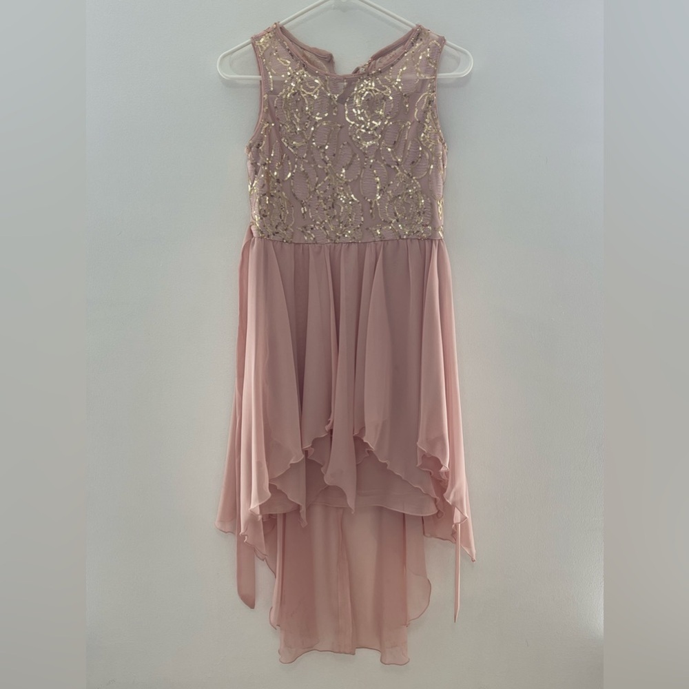 Amy Byer Girls Size 14 Blush Pink Dress